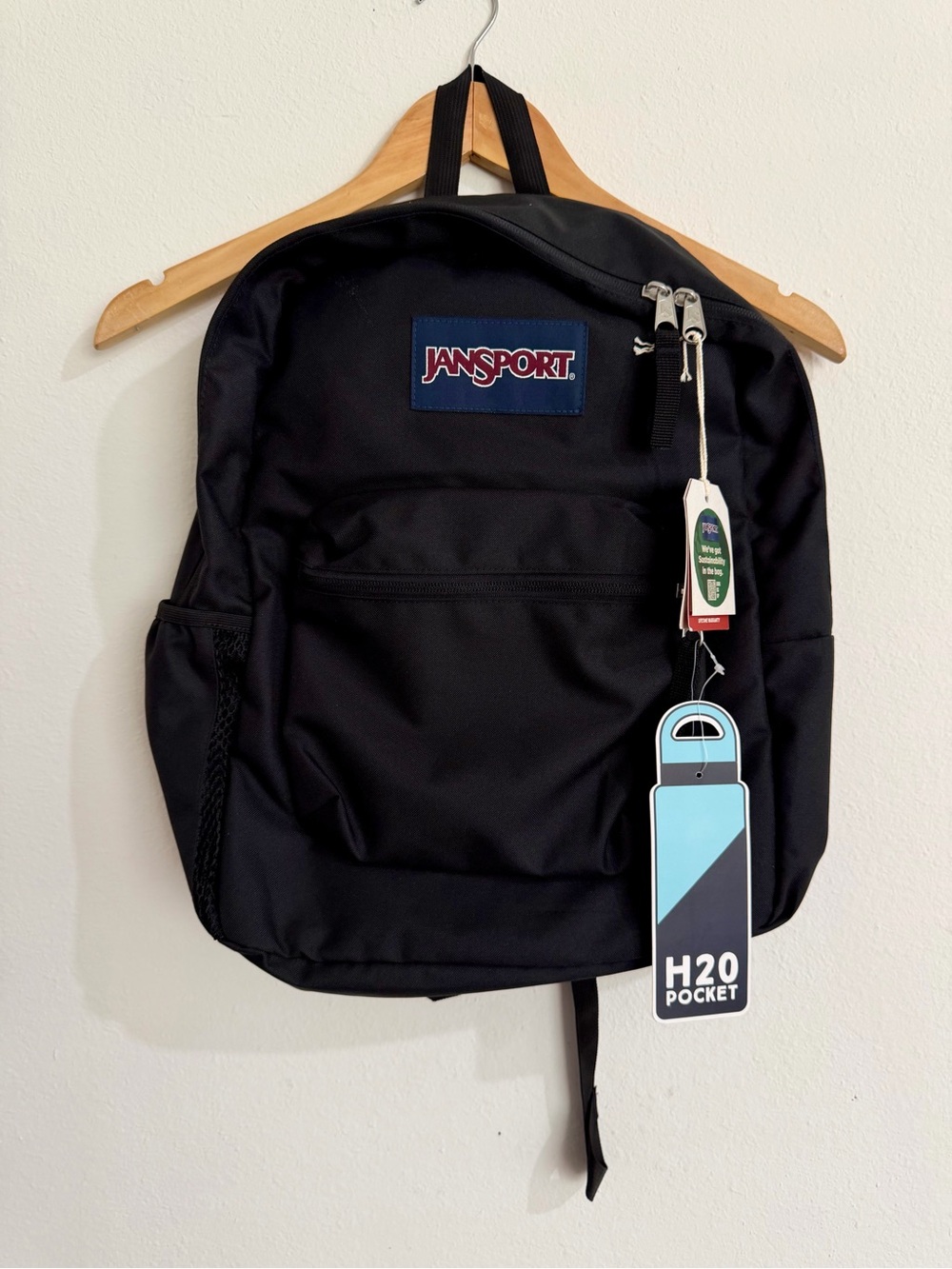 Jansport Black Everyday Backpack with H2O Pocket